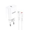 ALIMENTATORE USB JOKADE JB073 RICARICA RAPIDA USB-C 30W CON CAVO TYPE-C - LIGHTNING 1M BIANCO